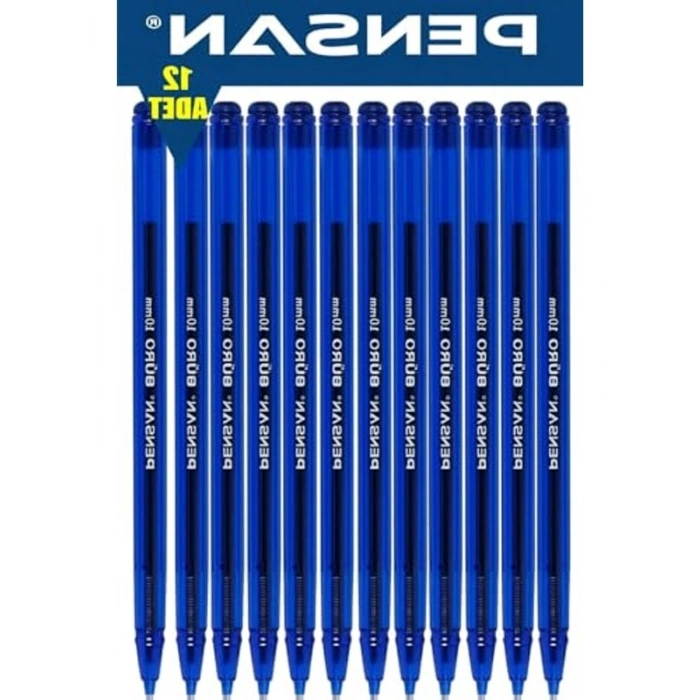 Büro Tükenmez Kalem 1.0 mm Mavi 12li