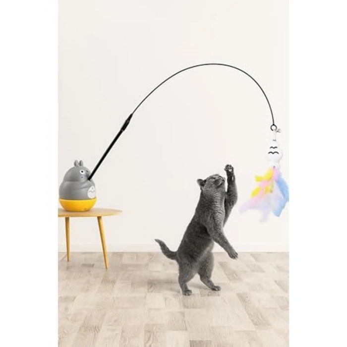 Standart Boy Kedi Oyun Oltası, Eğlenceli Balıkçı Modeli