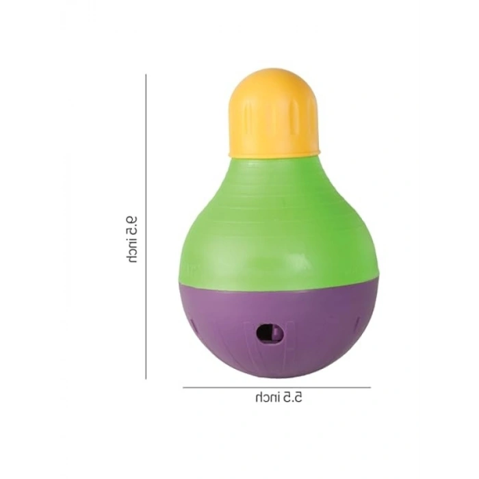 Büyük Boy Interaktif Pet Oyuncak, Sarı/Yeşil/Mor