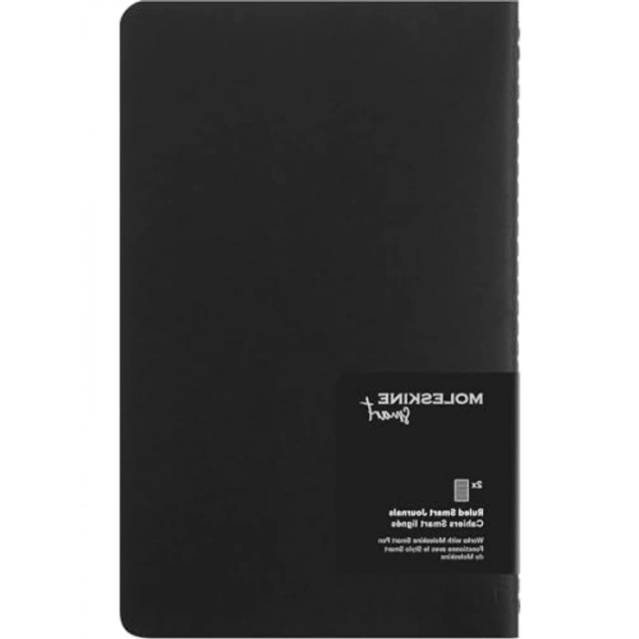 Büyük Boy Kapağı Siyah Moleskine Akıllı Günlük Seti, 13x21 cm
