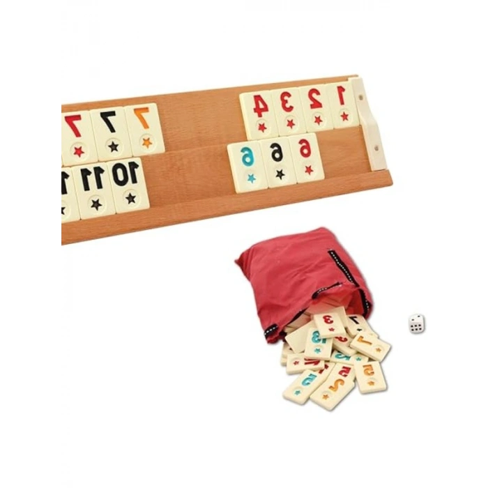 Büyük Boy Okey Takımı - Kumaş Taşıma Çantalı V.I.P Set