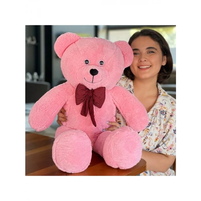 Büyük Boy Peluş Ayıcık, Yumuşak ve Sevimli, Pembe Renk