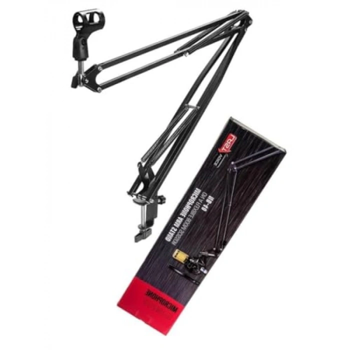 Büyük Boy Stüdyo Masa Mikrofon Standı - Siyah