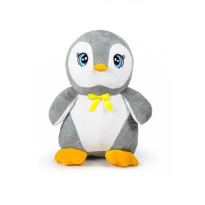 Büyük Gri Peluş Penguen, Yumuşak ve Sevimli Tasarım