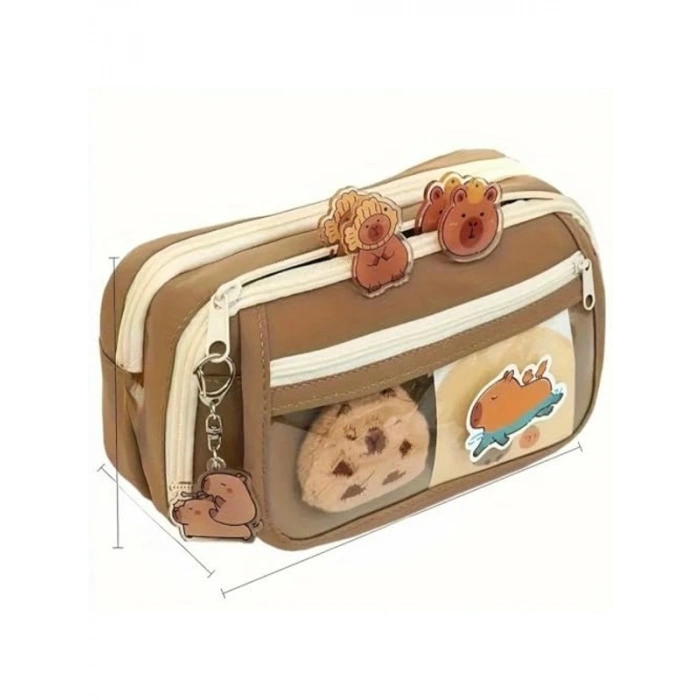 Büyük Kapasiteli Kalem Kutusu - Sevimli Tasarım ile