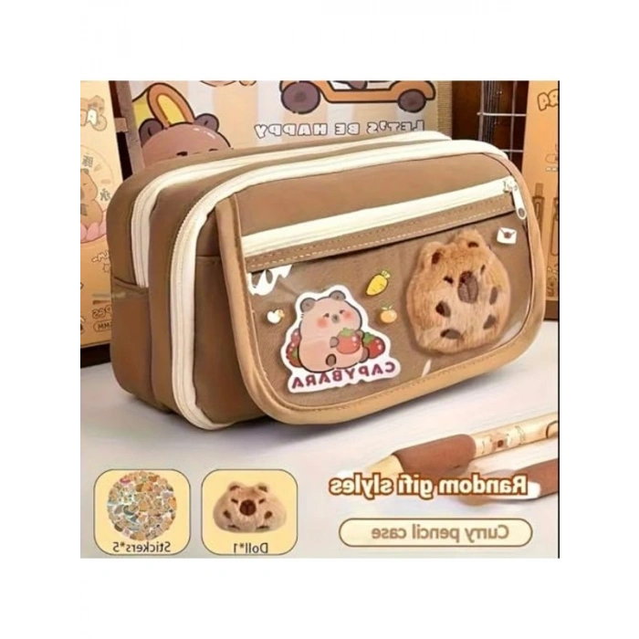 Büyük Kapasiteli Kalem Kutusu - Sevimli Tasarım ile