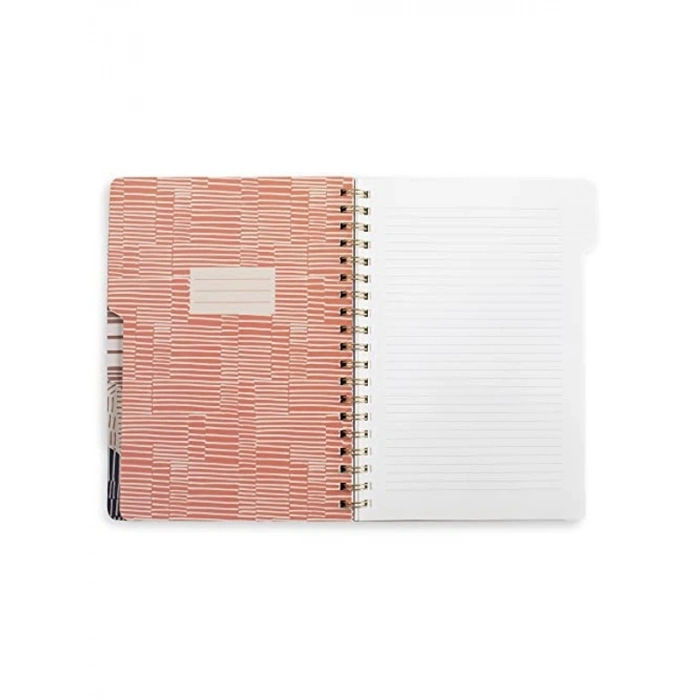 Büyük Sekmeli Defter - Esnek Ciltsiz Kapak, Çok Renkli