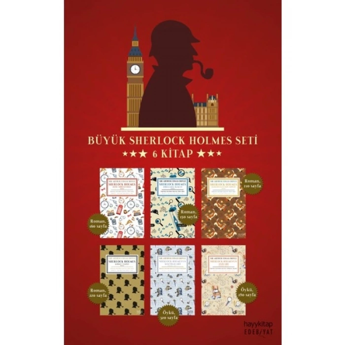 Büyük Sherlock Holmes Seti - 6 Kitap - Sir Arthur Conan Doyle