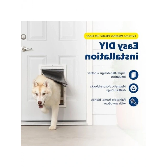 Büyük Yalıtımlı Enerji Verimli Evcil Hayvan Kapısı