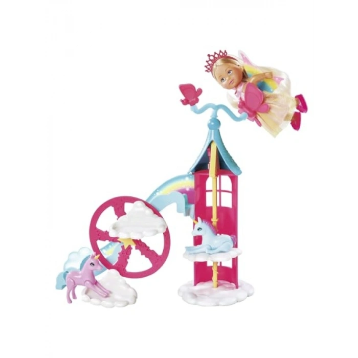 Büyülü Oyun Seti ile İki Tek Boynuzlu At Figürü