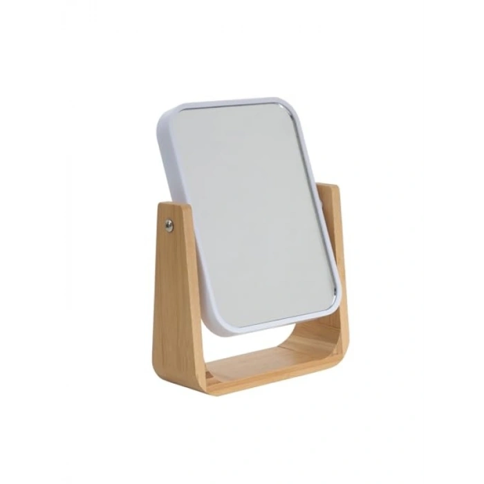 Büyüteçli Ayna, 16 x 5.8 x 21.8 cm, Boho Bambu Tasarım