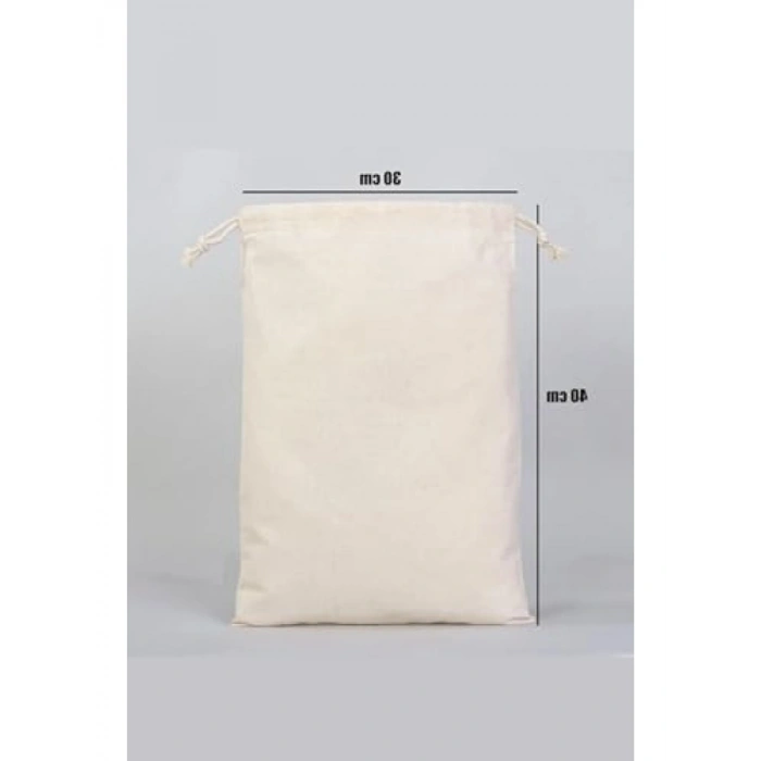 Büzgülü Ham Bez Ayakkabı Torbası 30x40 cm (2 Adet)