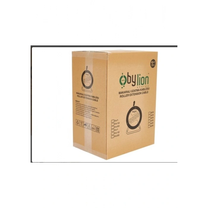 Bylion Makaralı Seyyar Uzatma Kablosu 3*1.5mm² 35 mt