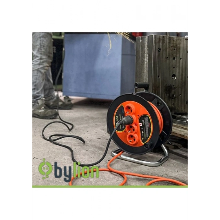 Bylion Makaralı Seyyar Uzatma Kablosu 3*2.5Mm² 20 Mt.