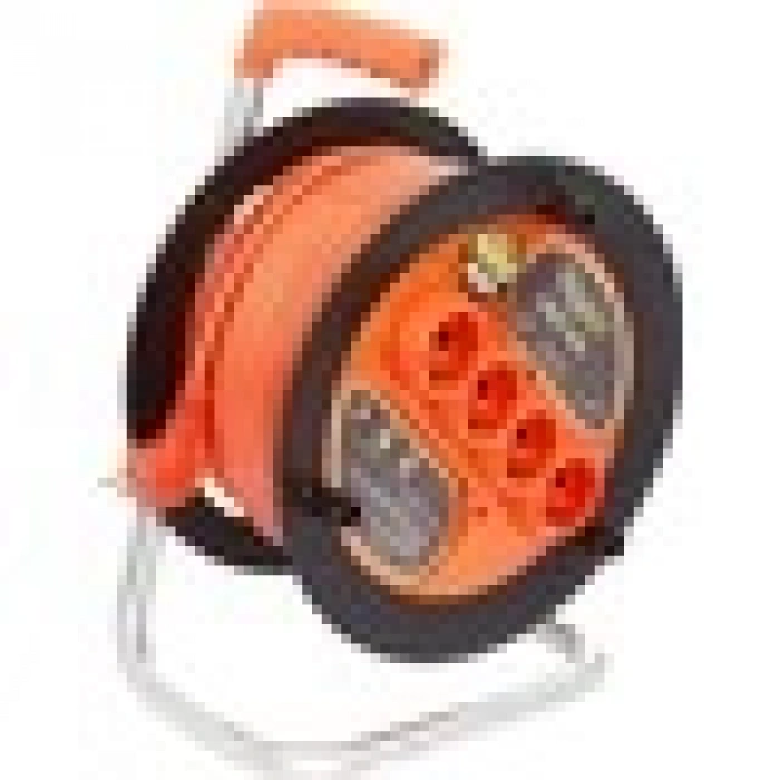 Bylion Makaralı Uzatma Kablosu 3 * 1.5mm² 20 Mt. Turuncu Kablo