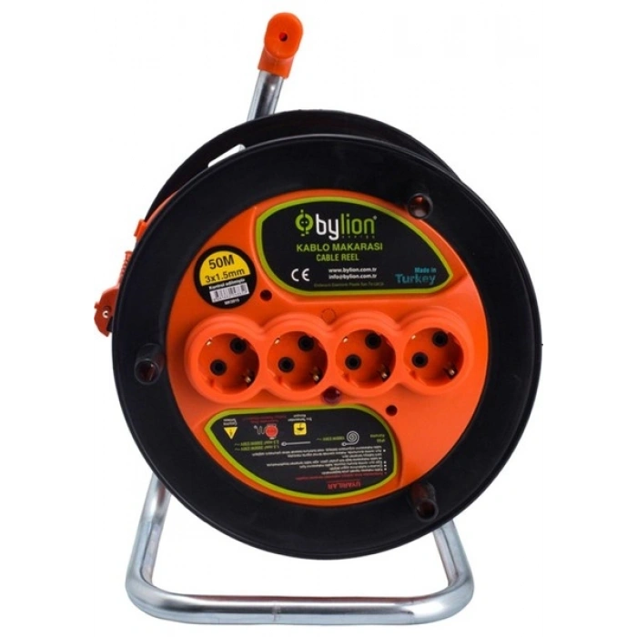 Bylion Seyyar Makara Kablo 3x1.5 mm 50 mt (MK5015)