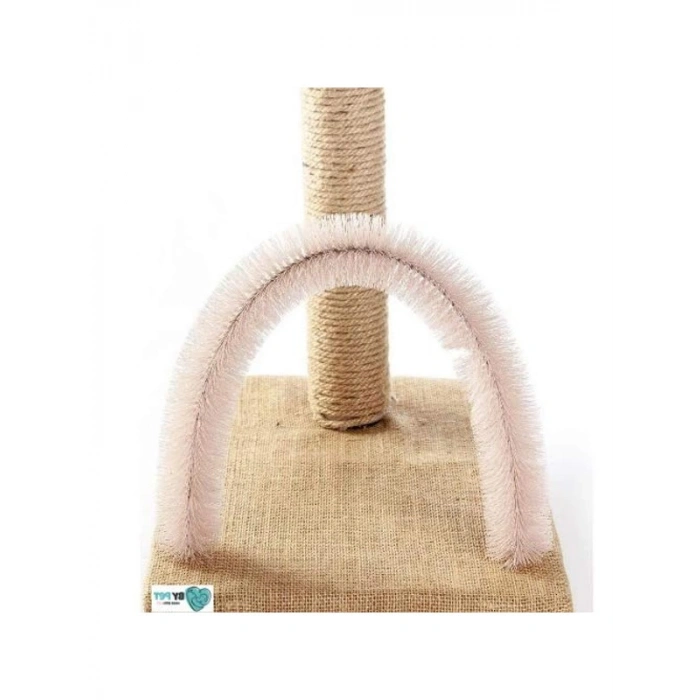 Pembe Renkli Kedi Kaşıma ve Tırmalama Tahtası