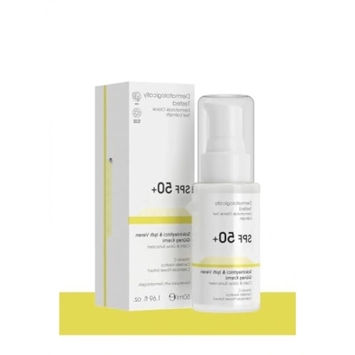 C Vitamini ve Centella İçeren SPF 50 Güneş Kremi - 50 ml