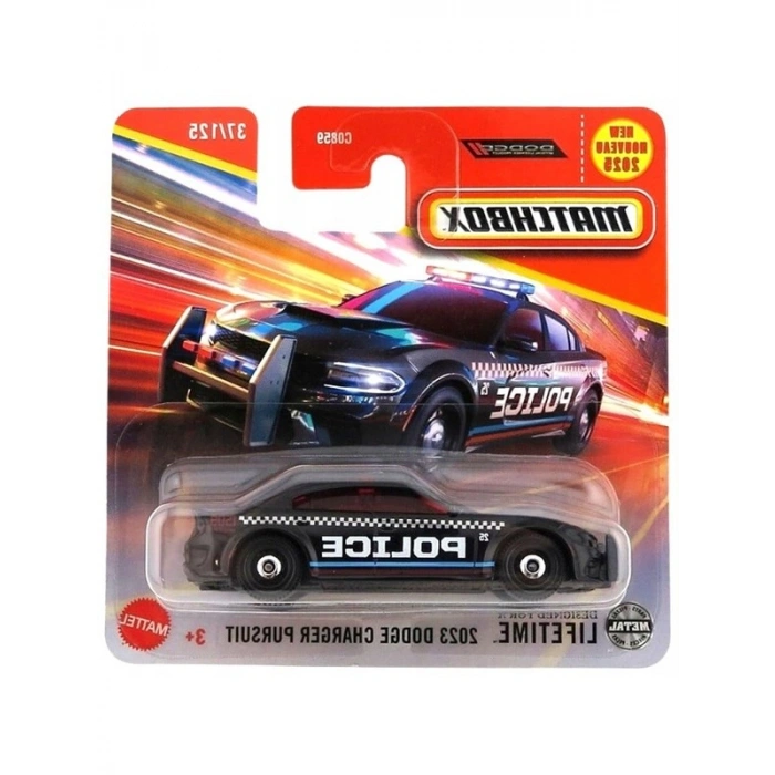 C0859 Mtchbox 1:64 Tekli Arabalar 2023 DODGE CHARGER PURSUIT JBR18