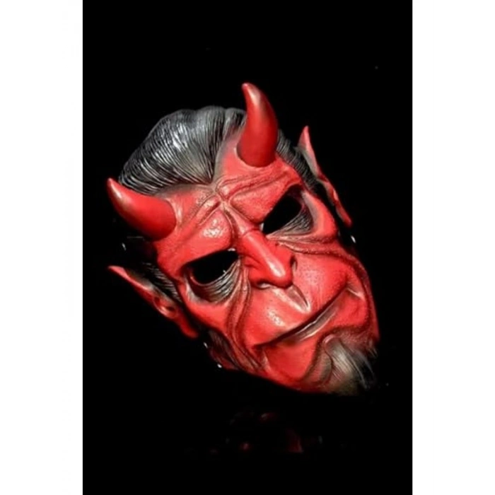 Cadılar Bayramı için Kırmızı Hellboy Temalı Maske
