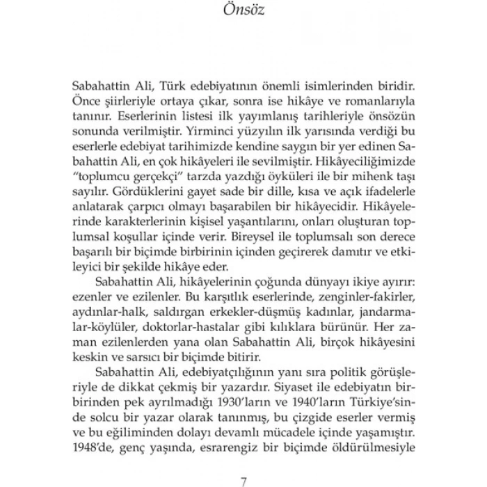 Çakıcının İlk Kurşunu – Sabahattin Ali İmzalı Normal Boy Eser