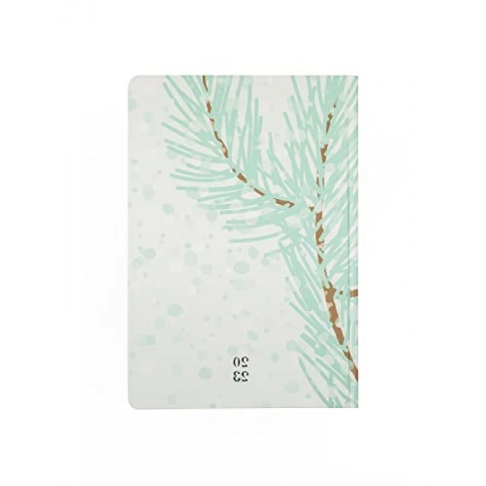 Çam Ağacı Desenli 2023 Haftalık Ajanda, 128 Yaprak