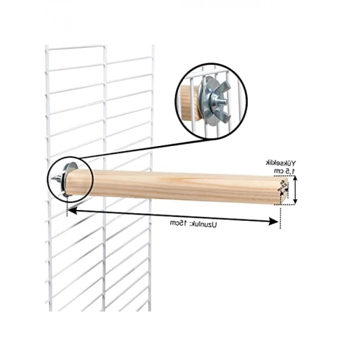 Çam Ağacından Yapılmış 15 cm Kuş Tüneği