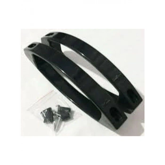 Cam Duşakabin Ay Kulp 160mm, Siyah Renk, 2 Kapaklık