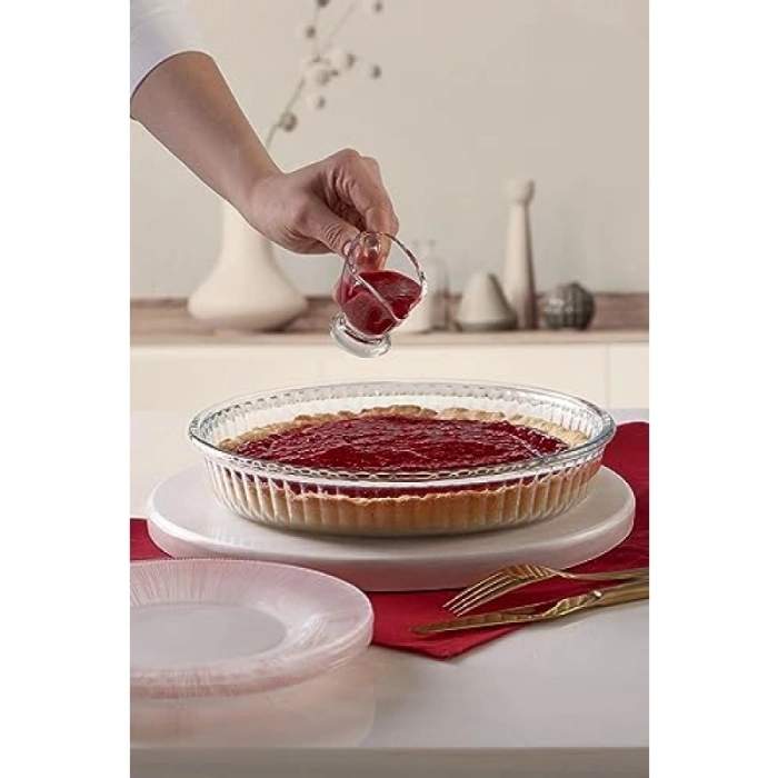 Cam Fırın Tepsisi - Tek Adet Hediye Kutusunda