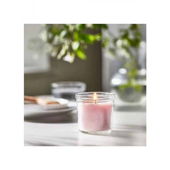 Cam İçinde Kokulu Mum - Yasemin ve Pembe