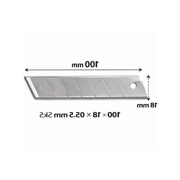 Cam Kazıma Bıçağı, SK5 Çelik Keskin Uç, 100x18 mm