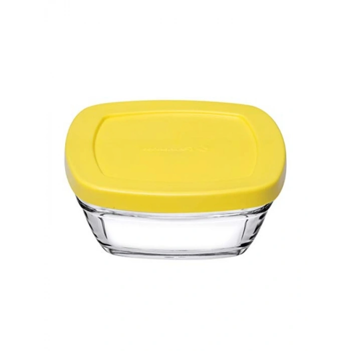 Cam Saklama Kabı Seti - 4 Parça, Plastik Kapaklı, 310 cc