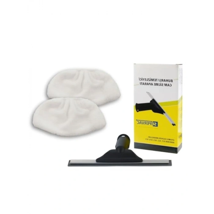 Cam Silme Aparatı ve Mikrofiber Bez Seti (2li)