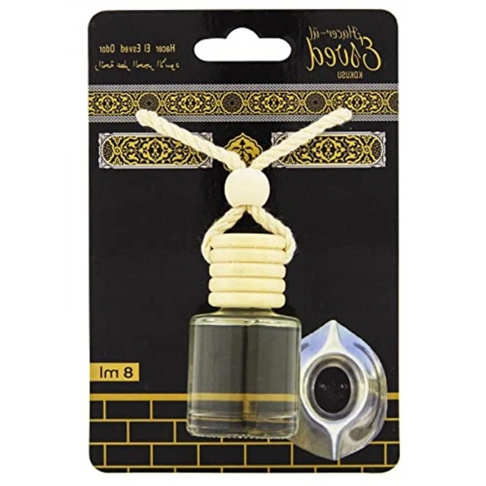 Cam Şişede Hacerül Esved Kokusuyla Ferahlatıcı Araba Kokusu, 8 Ml