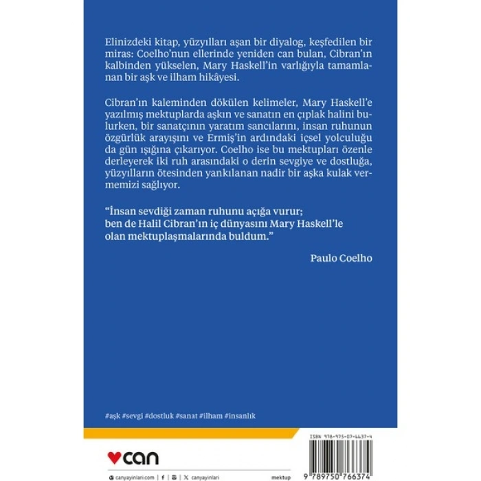 Can Yayınları Ermiş’in Aşk Mektupları - Halil Cibran-Paulo Coelho