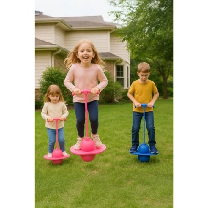 Canlı Pembe Zıplama Oyuncağı