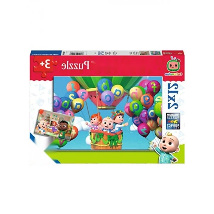 Canlı Renklerde 12 Parça Puzzle Seti