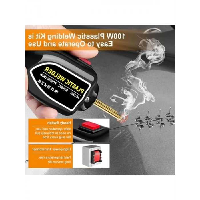 Çantalı Plastik Kaynak Makinesi, 100W Güç ile 600 Uçlu, LED Işıklı