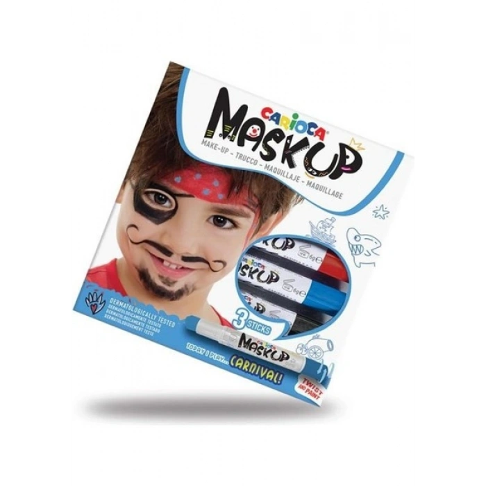 Carioca 43050 Yüz Boyası 3 Renk Carnaval