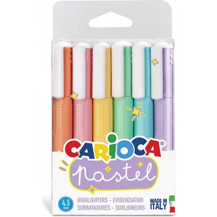 Carioca 6lı Pastel İşaretleme Fosforlu Kalem