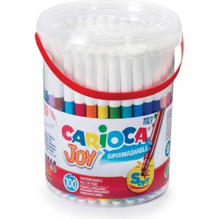 Carioca Joy Süper Yıkanabilir Keçeli Boya Kalemi 100LÜ Kova