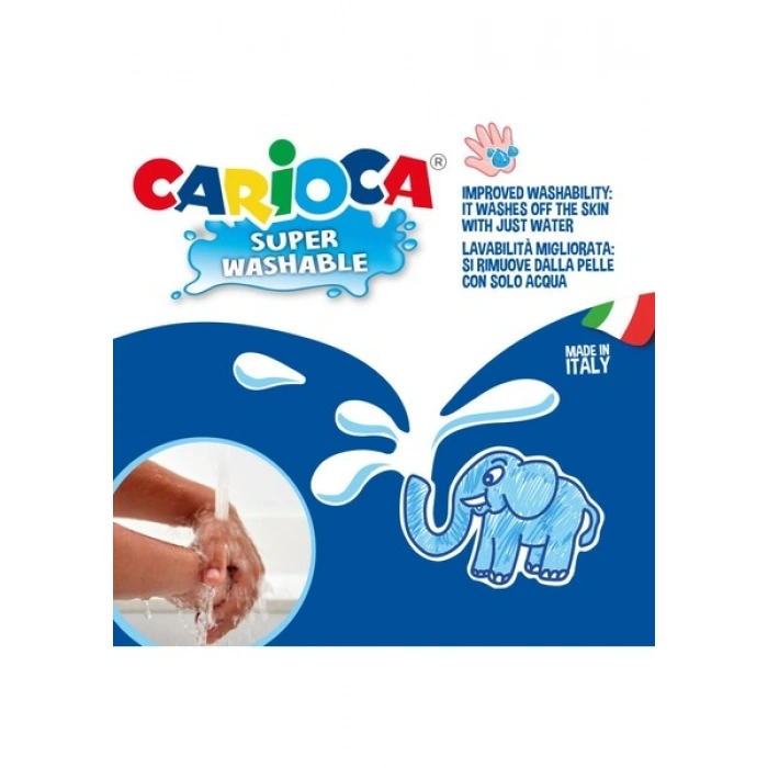 Carioca Jumbo Süper Yıkanabilir Keçeli Boya Kalemi 40lı