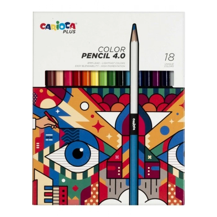 Carioca Plus 4.0 Kuru Boya Kalemi 18li