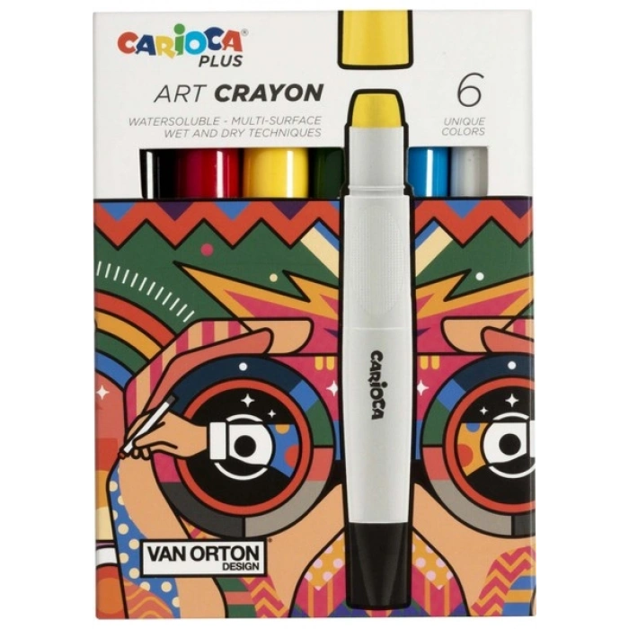 Carioca Plus Art Crayon Boya 6lı
