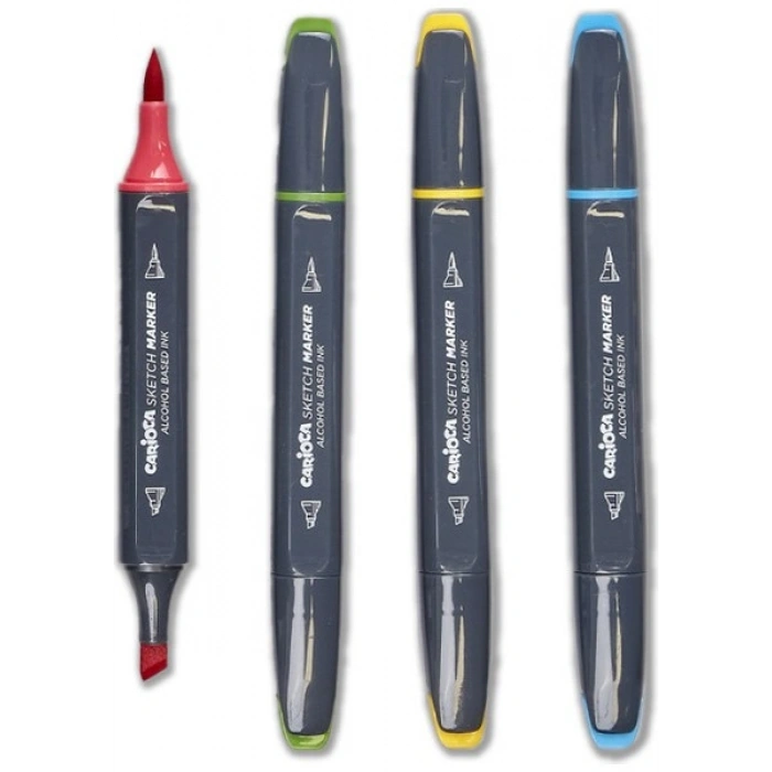 Carioca Plus Sketch Marker Çift Taraflı Çizim Kalemi 80 Renk