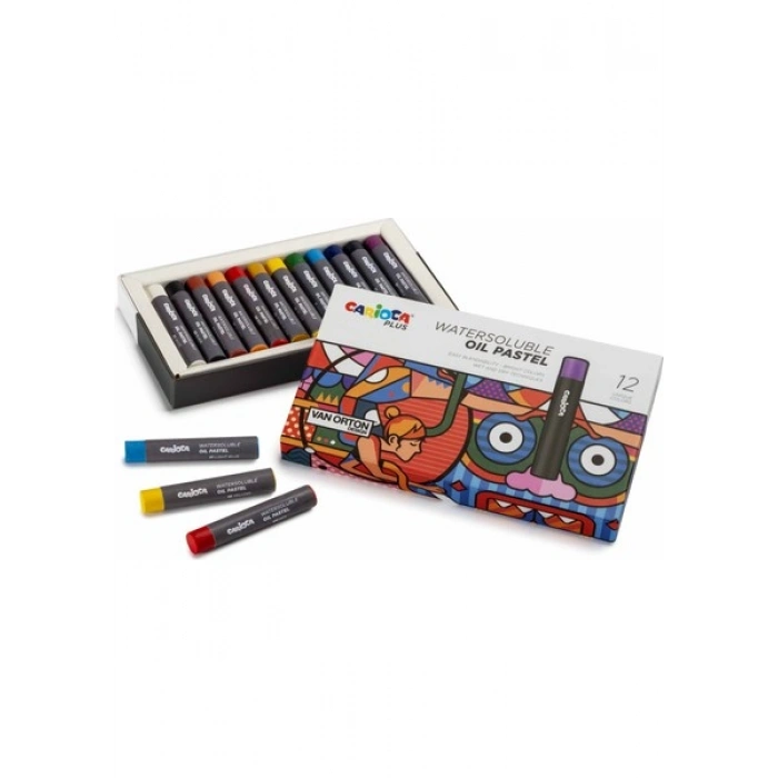 Carioca Plus Watersoluble Yağlı Pastel 12li (Suda Çözünür)