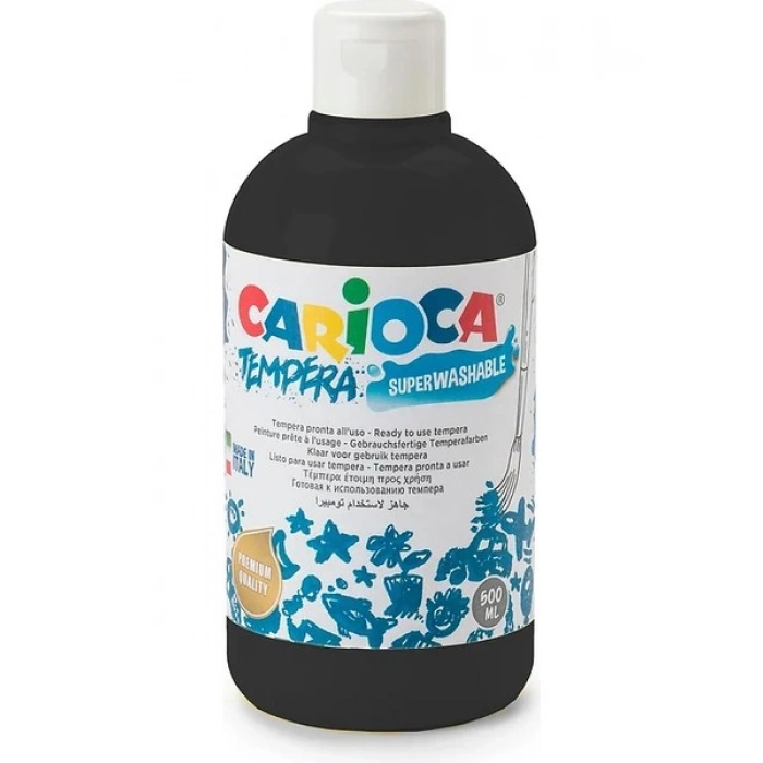 Carioca Tempera Siyah Suluboya 500 ml KO40427 02