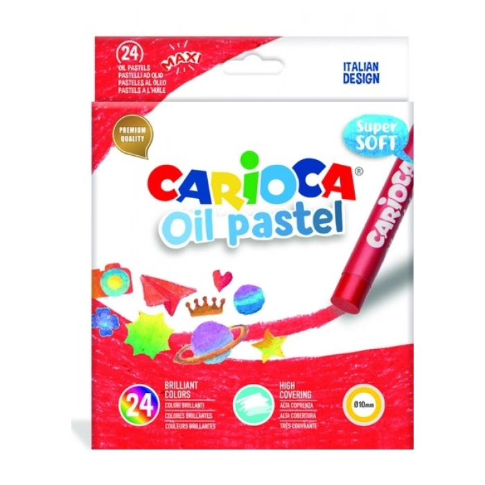 Carioca Yağlı Pastel Boya Kalemi 24Lü