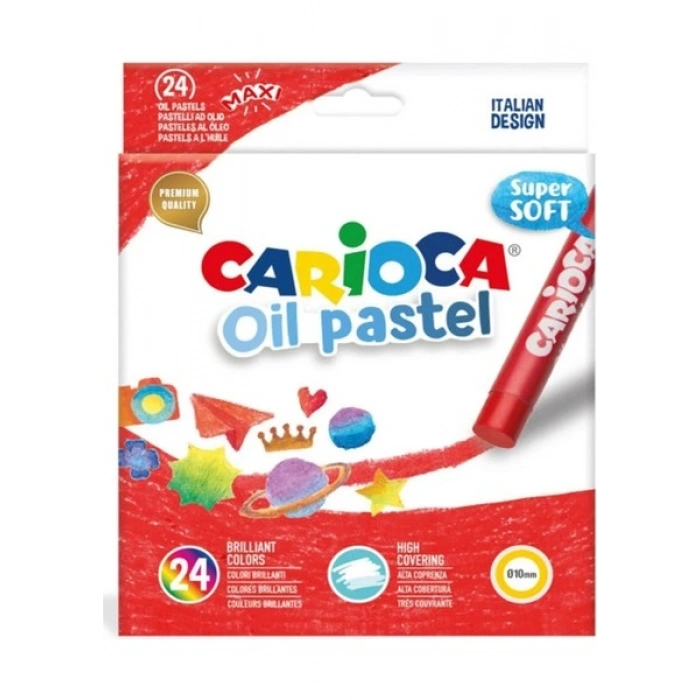 Carioca Yağlı Pastel Boya Kalemi 24Lü