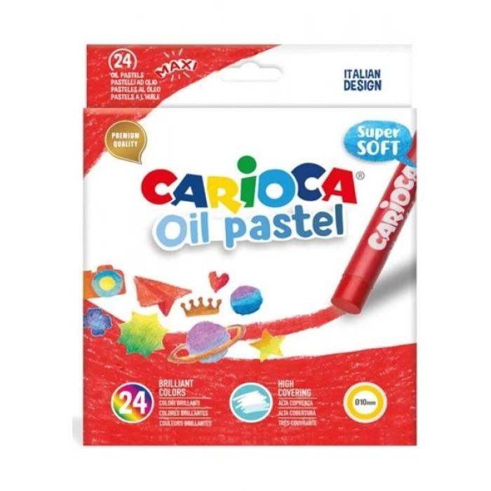 Carioca Yağlı Pastel Boya Kalemi 24Lü